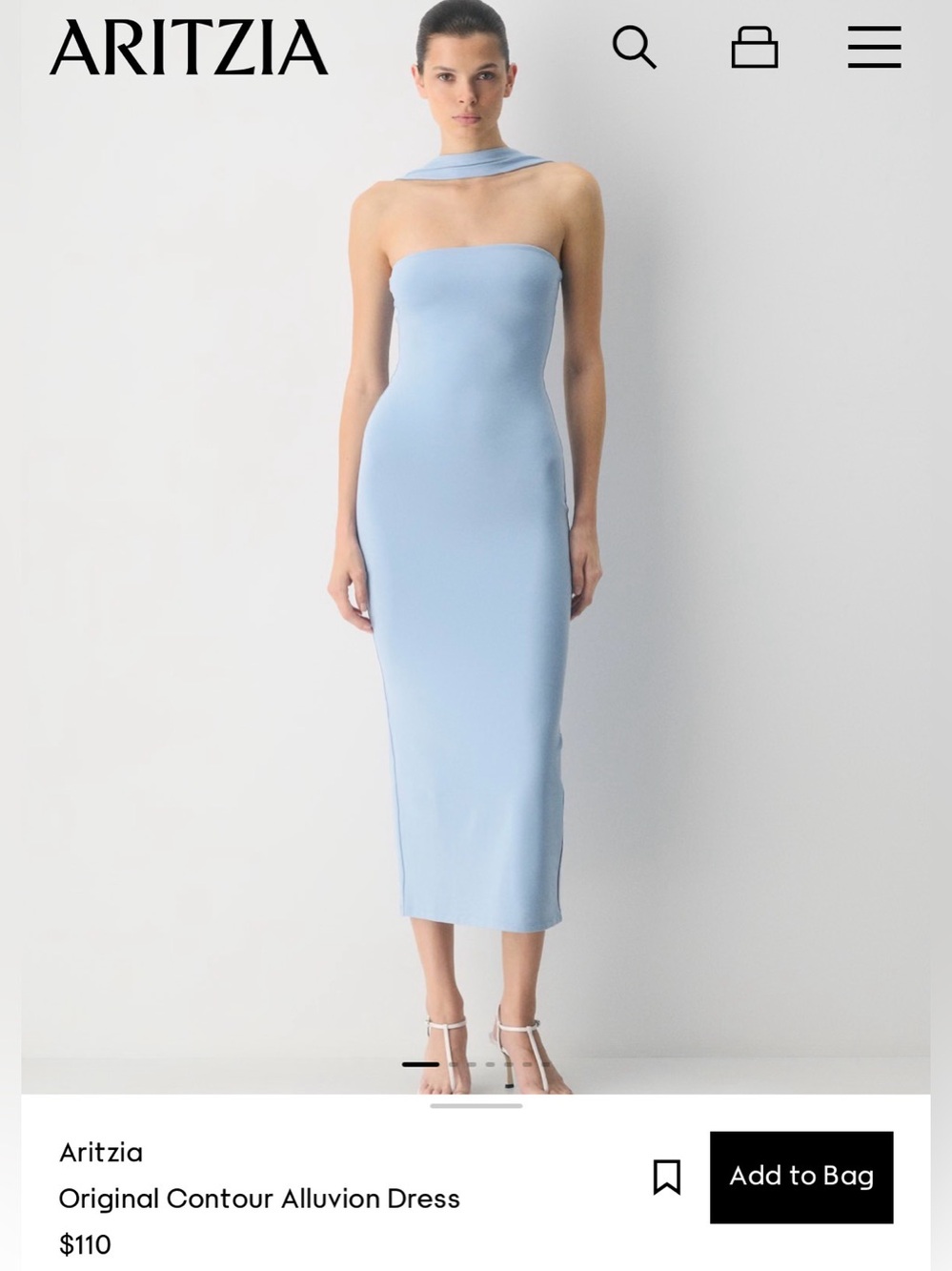 Aritzia original contour alluvion dress - NWOT